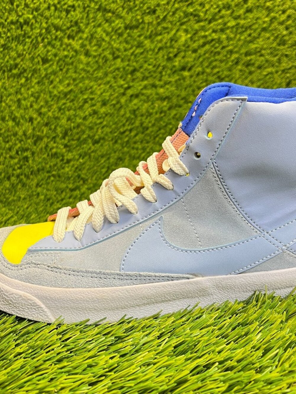 Nike Blazer Mid '77 Dance Girls Size 5.5Y Blue Pink Walking Shoes‎ Sneakers - Picture 5 of 12